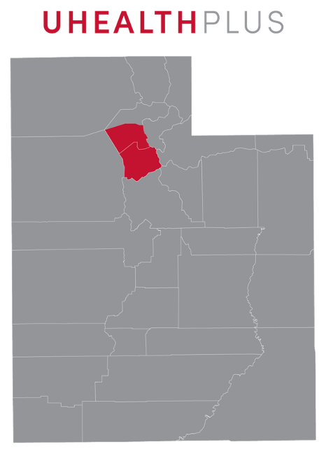 U Health Plus Provider Network County Coverage Map 2025